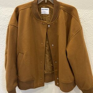 Old Navy Women's Tan Bomber Jacket